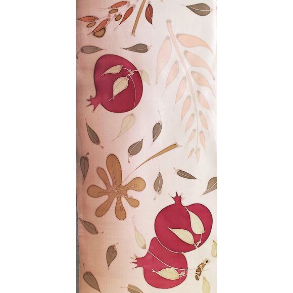 Edna Ron Hand painted Judaica Gift Bread Cover Shabat Shalom Challah Cover Silk - Picture 4 of 8